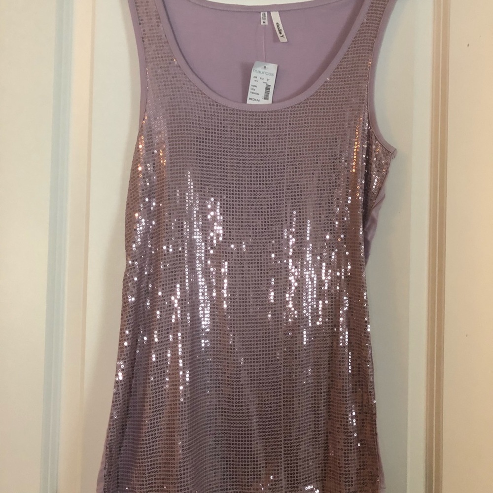 Studio Y sparkly sequin tank NWT